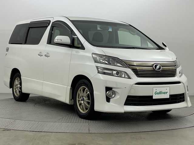 トヨタ ヴェルファイア 2．4Z 新潟県 2013(平25)年 13.4万km ホワイトパールクリスタルシャイン 4WD/アルパインナビ　型式VIE-X008/CD/DVD/BT/フルセグ/バックカメラ/ETC/両側パワスラ/コーナーセンサー/キセノン/純正AW夏タイヤセット付き