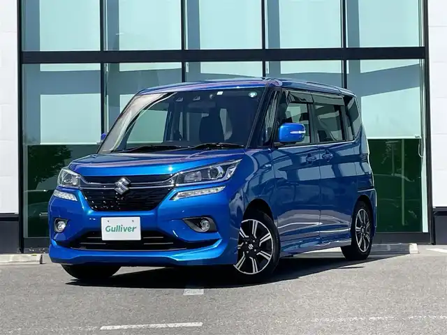 スズキ ソリオ バンディット HV MV 和歌山県 2020(令2)年 4.3万km スピーディーブルーM 社外ナビ/全方位カメラ/革巻きステアリング/ステアリングスイッチ/レーダークルーズコントロール/両側パワースライドドア/プッシュスタート/シートヒーター/オートライト/衝突軽減ブレーキ/LEDヘッドライト/パドルシフト/ETC/バックセンサー