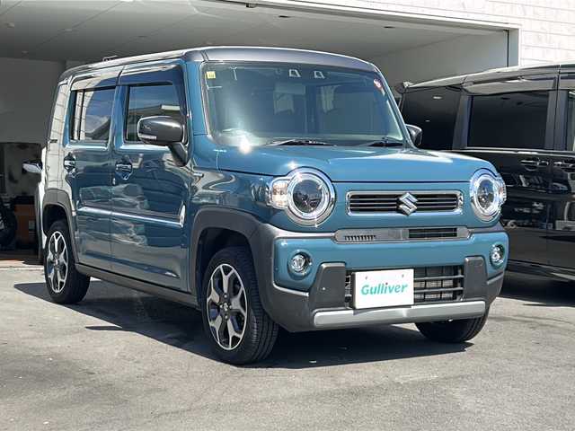 スズキ ハスラー HYBRID X 静岡県 2020(令2)年 4.7万km デニムブルー ガンメタリック 2トーン 社外ナビ/地デジTV/社外CD/DVD/Bluetooth/バックカメラ/衝突軽減ブレーキ/レーンキープアシスト/シートヒーター/LEDヘッドライト/純正15インチAW/スマートキー/ETC
