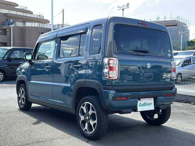 スズキ ハスラー HYBRID X 静岡県 2020(令2)年 4.7万km デニムブルー ガンメタリック 2トーン 社外ナビ/地デジTV/社外CD/DVD/Bluetooth/バックカメラ/衝突軽減ブレーキ/レーンキープアシスト/シートヒーター/LEDヘッドライト/純正15インチAW/スマートキー/ETC