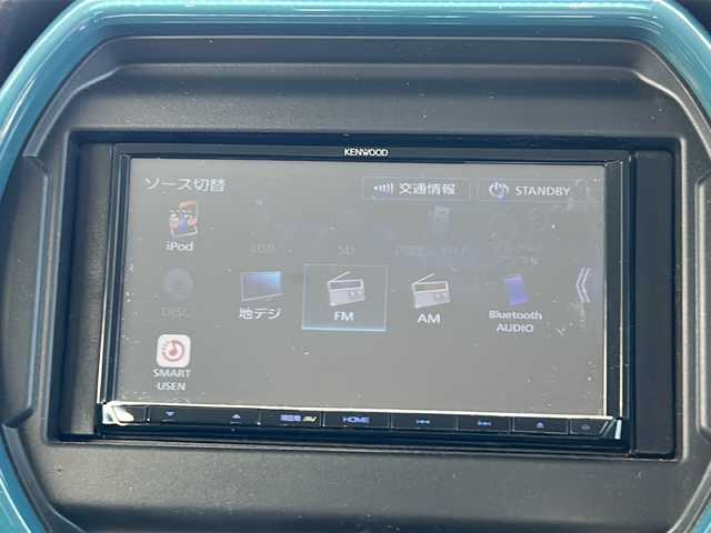 スズキ ハスラー HYBRID X 静岡県 2020(令2)年 4.7万km デニムブルー ガンメタリック 2トーン 社外ナビ/地デジTV/社外CD/DVD/Bluetooth/バックカメラ/衝突軽減ブレーキ/レーンキープアシスト/シートヒーター/LEDヘッドライト/純正15インチAW/スマートキー/ETC