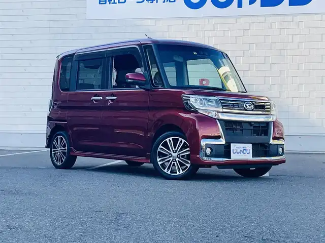 ダイハツ タント カスタム RS トップED SA Ⅲ 岡山県 2018(平30)年 11.3万km ファイアークォーツレッドM (株)IDOMが運営する【じしゃロン岡山店】の自社ローン専用車両です。こちらは現金またはオートローンご利用時の価格です。 自社ローンご希望の方は別途その旨お申し付け下さい/＊ナビ/＊両側パワスラ/＊全方位カメラ/＊スマートアシスト３/＊AW/＊プッシュST/＊ドラレコ/＊地図SD未着のため動作未確認