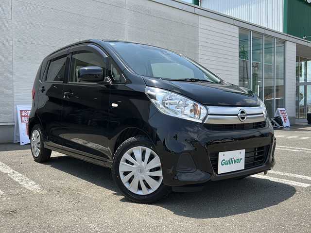 日産 デイズ S 秋田県 2018(平30)年 1.3万km ブラック ４WD/社外14インチアルミ付き/サマータイヤ積み込み/スペアキー/取説、保証書