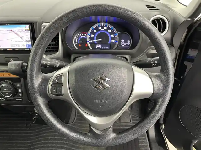 スズキ スペーシア X 富山県 2017(平29)年 3.2万km ブルーイッシュブラックパール3 社外ナビ【AVN137M】/(AM/FM/CD)/ワンセグTV/片側パワースライドドア/運転席シートヒーター/ドライブレコーダー/スマートキー×２/プッシュスタート/社外フロアマット/ドアバイザー/電動格納ミラー/取扱説明書/保証書