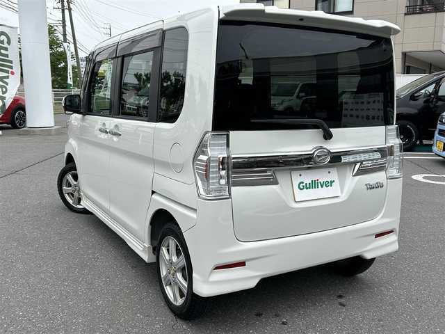 ダイハツ タント カスタム X 長野県 2015(平27)年 4.2万km パールホワイトⅢ ドアバイザー/フォグランプ/純正AWサマー積み込み/電動格納ミラー/シガーソケット/純正フロアマット/ETC/ワンセグテレビ