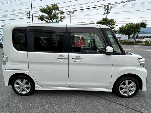 ダイハツ タント カスタム X 長野県 2015(平27)年 4.2万km パールホワイトⅢ ドアバイザー/フォグランプ/純正AWサマー積み込み/電動格納ミラー/シガーソケット/純正フロアマット/ETC/ワンセグテレビ