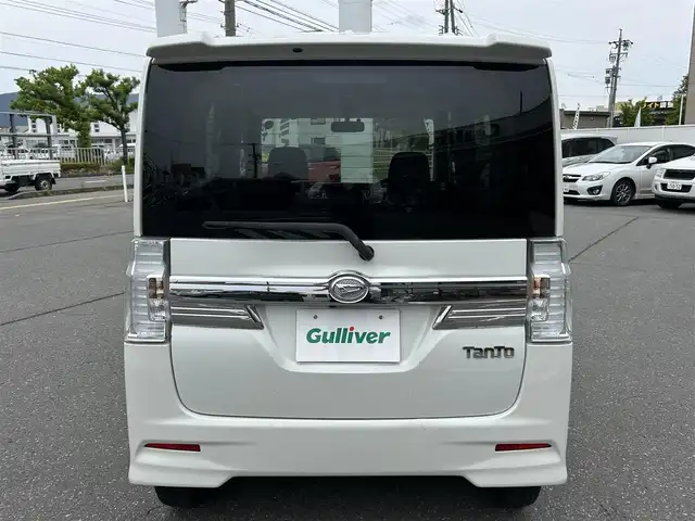 ダイハツ タント カスタム X 長野県 2015(平27)年 4.2万km パールホワイトⅢ ドアバイザー/フォグランプ/純正AWサマー積み込み/電動格納ミラー/シガーソケット/純正フロアマット/ETC/ワンセグテレビ