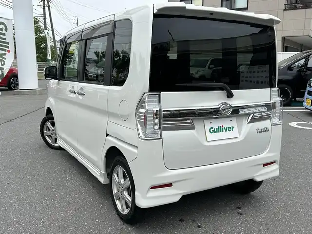 ダイハツ タント カスタム X 長野県 2015(平27)年 4.2万km パールホワイトⅢ ドアバイザー/フォグランプ/純正AWサマー積み込み/電動格納ミラー/シガーソケット/純正フロアマット/ETC/ワンセグテレビ