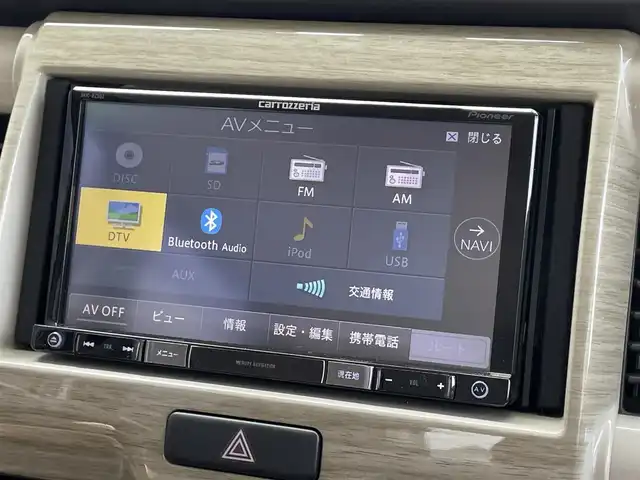 スズキ ハスラー ワンダラー 滋賀県 2019(平31)年 4.9万km シフォンアイボリーメタリック/ウッディブラウン2トーンルーフ 社外ナビ(CD/DVD/ワンセグ/USB/Bluetooth)/前方ドラレコ/ETC/バックカメラ/ハーフレザーシート/前席シートヒーター/ＬＥＤ/オートライト/レーンキープアシスト/横滑り防止装置/衝突軽減システム/アイドリングストップ/プッシュスタート/スマートキー