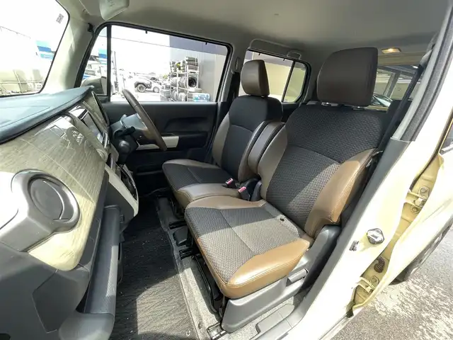 スズキ ハスラー ワンダラー 滋賀県 2019(平31)年 4.9万km シフォンアイボリーメタリック/ウッディブラウン2トーンルーフ 社外ナビ(CD/DVD/ワンセグ/USB/Bluetooth)/前方ドラレコ/ETC/バックカメラ/ハーフレザーシート/前席シートヒーター/ＬＥＤ/オートライト/レーンキープアシスト/横滑り防止装置/衝突軽減システム/アイドリングストップ/プッシュスタート/スマートキー