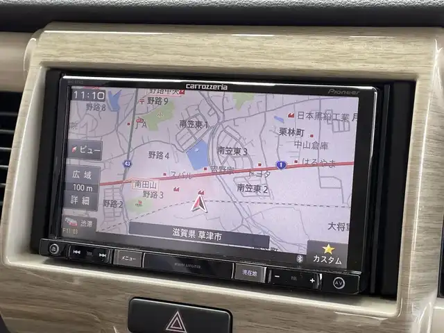 スズキ ハスラー ワンダラー 滋賀県 2019(平31)年 4.9万km シフォンアイボリーメタリック/ウッディブラウン2トーンルーフ 社外ナビ(CD/DVD/ワンセグ/USB/Bluetooth)/前方ドラレコ/ETC/バックカメラ/ハーフレザーシート/前席シートヒーター/ＬＥＤ/オートライト/レーンキープアシスト/横滑り防止装置/衝突軽減システム/アイドリングストップ/プッシュスタート/スマートキー