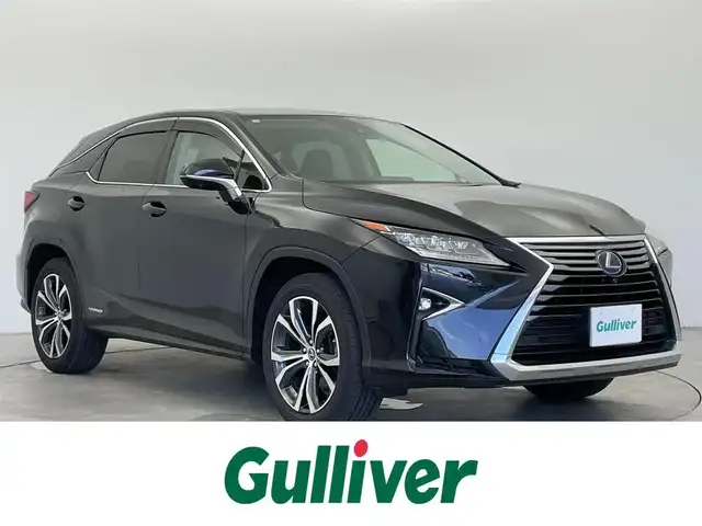 レクサス ＲＸ 450h バージョンL 富山県 2019(令1)年 5.8万km グラファイトブラックガラスフレーク 純正ナビ（AM/FM/DVD/BT/USB）/全方位カメラ/ETC/ブラインドスポットモニター/ヘッドアップディスプレイ/レザーシート/D/N席パワーシート/D/N席メモリシート/全席シートヒーター/前席エアシート/衝突被害軽減システム/レーダークルーズコントロール/レーンキープアシスト/コーナーセンサー/横滑り防止装置/純正アルミホイール/純正フロアマット/オートホールド付電子パーキング/ハンドルヒーター/オートLEDライト/オートマチックハイビーム