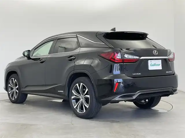 レクサス ＲＸ 450h バージョンL 富山県 2019(令1)年 5.8万km グラファイトブラックガラスフレーク 純正ナビ（AM/FM/DVD/BT/USB）/全方位カメラ/ETC/ブラインドスポットモニター/ヘッドアップディスプレイ/レザーシート/D/N席パワーシート/D/N席メモリシート/全席シートヒーター/前席エアシート/衝突被害軽減システム/レーダークルーズコントロール/レーンキープアシスト/コーナーセンサー/横滑り防止装置/純正アルミホイール/純正フロアマット/オートホールド付電子パーキング/ハンドルヒーター/オートLEDライト/オートマチックハイビーム