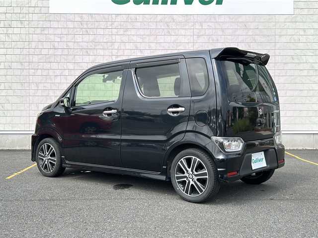 スズキ ワゴンＲ スティングレー HYBRID T 茨城県 2018(平30)年 2.8万km ブルーイッシュブラックパール3 セーフティサポート/純正SDナビ/　　BT/CD/DVD/ワンセグ/アダプティブクルーズコントロール/パドルシフト/LEDオートライト/シートヒーター/純正15インチアルミホイール/ステアリングスイッチ/アイドリングストップ/スマートキー/ETC