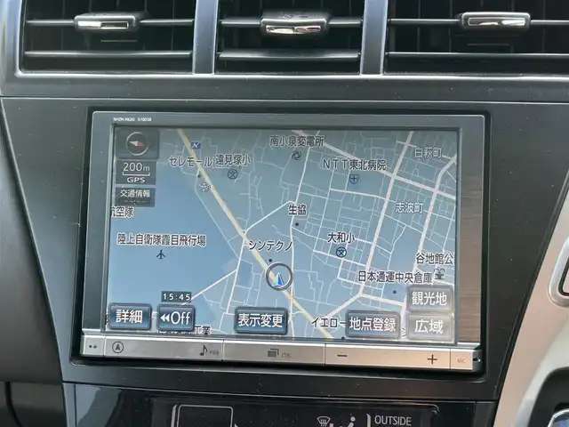 トヨタ プリウス α S ツーリングセレクション 宮城県 2014(平26)年 12.3万km ホワイトパールクリスタルシャイン /純正8インチナビ//CD/DVD/USB/BT/フルセグテレビ//バックカメラ//ビルトインETC//LEDヘッドライト/フォグランプ//純正エアロ