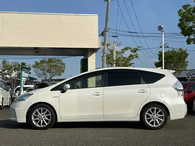 トヨタ プリウス α S ツーリングセレクション 宮城県 2014(平26)年 12.3万km ホワイトパールクリスタルシャイン /純正8インチナビ//CD/DVD/USB/BT/フルセグテレビ//バックカメラ//ビルトインETC//LEDヘッドライト/フォグランプ//純正エアロ