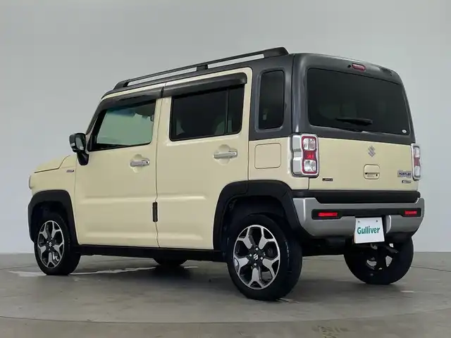 スズキ ハスラー Jスタイル 鹿児島県 2021(令3)年 3.6万km シフォンアイボリーメタリック/ガンメタリック2トーン 純正9インチナビ/・Bluetooth/・TV/・AM/・FM/全方位カメラ/ビルドインETC/デュアルブレードアシスト/USB接続/D＋N席シートヒーター/ハーフレザーシート/レーンキープアシスト/ドアバイザー