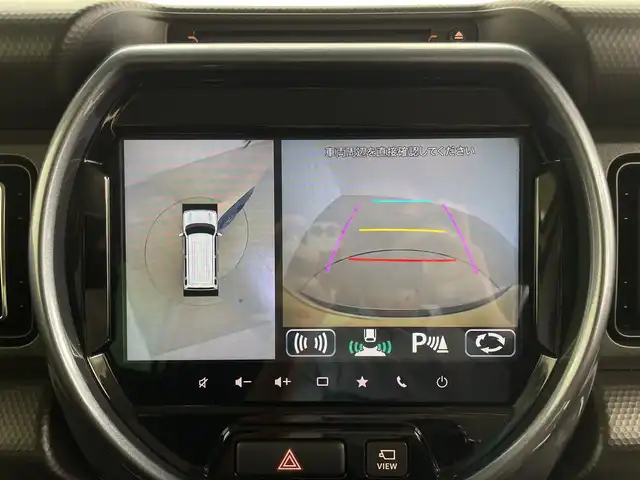 スズキ ハスラー Jスタイル 鹿児島県 2021(令3)年 3.6万km シフォンアイボリーメタリック/ガンメタリック2トーン 純正9インチナビ/・Bluetooth/・TV/・AM/・FM/全方位カメラ/ビルドインETC/デュアルブレードアシスト/USB接続/D＋N席シートヒーター/ハーフレザーシート/レーンキープアシスト/ドアバイザー