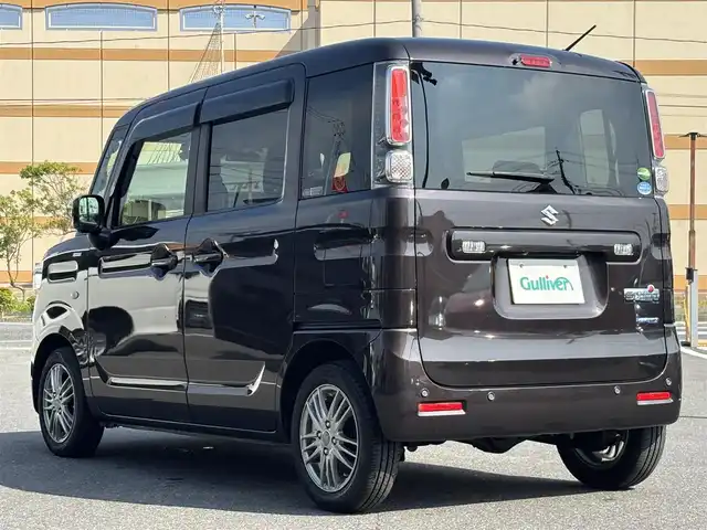 スズキ スペーシア HYBRID X 宮城県 2020(令2)年 1.6万km アーバンブラウンパールメタリック 登録時走行距離15344km/純正ナビ/FM・AM・TV・Bluetooth・CD・DVD・USB/プッシュスタート/スマートキー/バックカメラ/シートヒーター/両側パワースライドドア/コーナーセンサー/電動格納ミラー/純正フロアマット/ドアバイザー/スタッドレスタイヤ（4本）/ヘッドライトイベライザー/フルフラットシート/ベンチシート