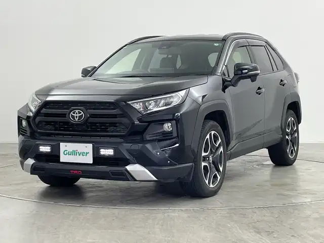 トヨタ ＲＡＶ４ アドベンチャー 群馬県 2020(令2)年 4.6万km アティチュードブラックマイカ 純正9型ディスプレイオーディオ/Bluetooth接続/バックモニター/TRDフロントバンパーガーニッシュ/トヨタセーフティセンス/衝突被害軽減ブレーキ/車線逸脱警報機能/オートマチックハイビーム/レーダークルーズコントロール/ステアリングスイッチ/レザーシート/電動パワーシート/純正19インチアルミホイール/純正LEDヘッドライト/フルオートエアコン