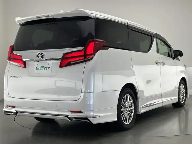 トヨタ アルファード G 愛知県 2018(平30)年 4万km ホワイトパールクリスタルシャイン 純正１０型ナビ　モデリスタエアロ　禁煙車　デジタルインナーミラー　ベージュレザー　シートヒーター　シートベンチレーション　セーフティセンス　衝突軽減　追従クルコン　コーナーセンサー　ＬＥＤオートライト　HDMI　USB　