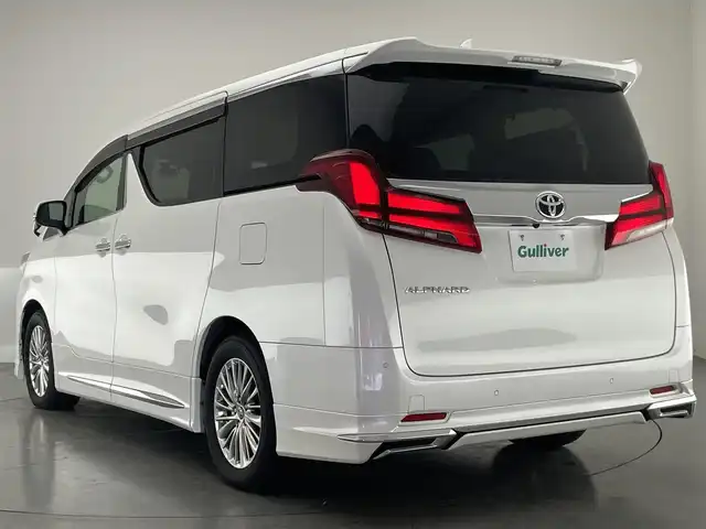 トヨタ アルファード G 愛知県 2018(平30)年 4万km ホワイトパールクリスタルシャイン 純正１０型ナビ　モデリスタエアロ　禁煙車　デジタルインナーミラー　ベージュレザー　シートヒーター　シートベンチレーション　セーフティセンス　衝突軽減　追従クルコン　コーナーセンサー　ＬＥＤオートライト　HDMI　USB　