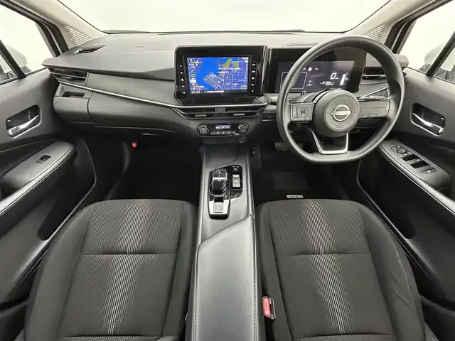 日産 ノート X 岡山県 2023(令5)年 5万km ピュアホワイトパール 純正９インチナビ　(MJ121D-L)/【CD/DVD/BT/USB/】/全方位カメラ　/ＬＥＤヘッドライト　/ＥＴＣ２．０　/デジタルインナーミラー　/ブラインドスポットモニター　/コーナーセンサー　前後/オートハイビーム　/オートエアコン/アイドリングストップ/禁煙車/オートブレーキホールド/踏み間違い防止