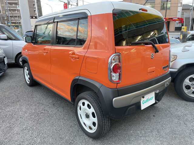 スズキ ハスラー G 神奈川県 2015(平27)年 2.2万km パッションオレンジマイカ/スペリアホワイト ワンオーナー/社外ナビ、フルセグTV/バックカメラ/衝突軽減ブレーキ/ETC/シートヒーター/アイドリングストップ/スマートキー×2/保証書、取説