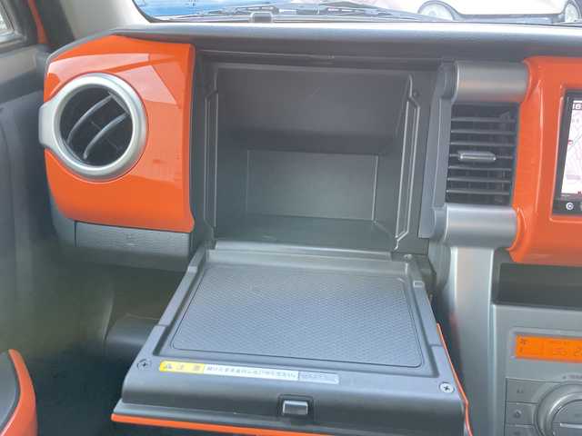 スズキ ハスラー G 神奈川県 2015(平27)年 2.2万km パッションオレンジマイカ/スペリアホワイト ワンオーナー/社外ナビ、フルセグTV/バックカメラ/衝突軽減ブレーキ/ETC/シートヒーター/アイドリングストップ/スマートキー×2/保証書、取説