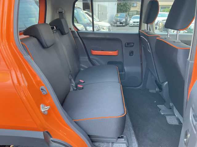 スズキ ハスラー G 神奈川県 2015(平27)年 2.2万km パッションオレンジマイカ/スペリアホワイト ワンオーナー/社外ナビ、フルセグTV/バックカメラ/衝突軽減ブレーキ/ETC/シートヒーター/アイドリングストップ/スマートキー×2/保証書、取説