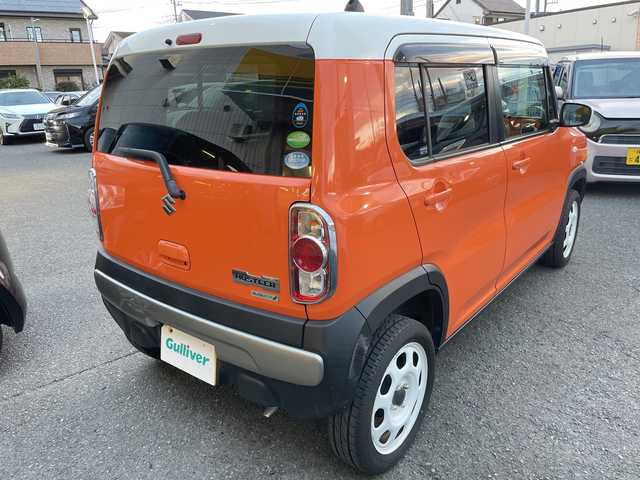 スズキ ハスラー G 神奈川県 2015(平27)年 2.2万km パッションオレンジマイカ/スペリアホワイト ワンオーナー/社外ナビ、フルセグTV/バックカメラ/衝突軽減ブレーキ/ETC/シートヒーター/アイドリングストップ/スマートキー×2/保証書、取説