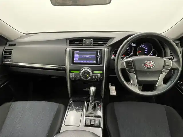 トヨタ マークＸ 250G Sパッケージ 熊本県 2013(平25)年 7.9万km ホワイトパールクリスタルシャイン 禁煙車　/純正ナビ（ＣＤ・ＤＶＤ・フルセグ・ＢＴ・ＳＤ）/バックカメラ　/ビルトインＥＴＣ　/クルーズコントロール　/運転席パワーシート/パドルシフト/純正フロアマット/純正１８インチAW/オートライト　/スマートキー　/プッシュスタート　/スペアキー１本