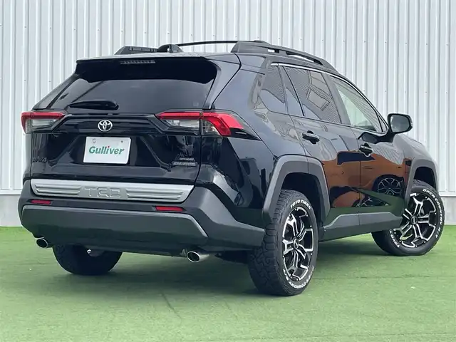 トヨタ ＲＡＶ４ アドベンチャー オフロードPKG 香川県 2021(令3)年 4.3万km 黒 登録時走行距離；42656km/純正ナビ/TRDエアロ/全方位カメラ/ドライブレコーダー/ETC/衝突被害軽減システム/レーンキープアシスト/クルーズコントロール/クリアランスソナー/LEDヘッドライト/純正フロアマット/純正AW18インチ/ルーフレール/スマートキー