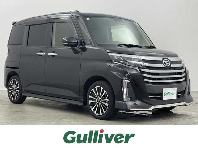 ダイハツ トール カスタムG ターボ 埼玉県 2020(令2)年 2.8万km ブラックマイカメタリック 社外１０インチナビ　パノラミックビューモニター　スマートアシスト３　アダクティブクルーズコントロール　両側パワースライドドア　ドライブレコーダー　ビルトインＥＴＣ　ＬＥＤライト　純正アルミ　ＴＶ