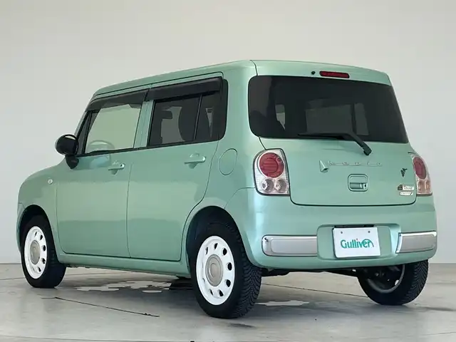 スズキ ラパン ショコラ G 愛知県 2015(平27)年 9.7万km Ｌグリーン 純正メモリナビ/ワンセグテレビ/バックカメラ/レザーシート/本革ステアリング/HIDヘッドライト/スマートキー/プッシュスタート/純正フロアマット/アルミホイール/パワーステアリング/パワーウィンドウ