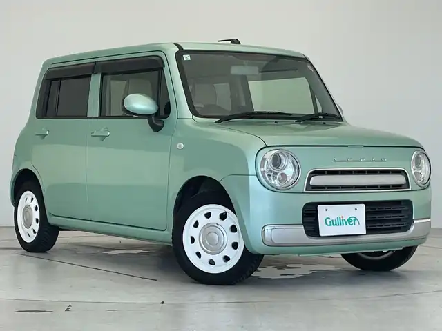 スズキ ラパン ショコラ G 愛知県 2015(平27)年 9.7万km Ｌグリーン 純正メモリナビ/ワンセグテレビ/バックカメラ/レザーシート/本革ステアリング/HIDヘッドライト/スマートキー/プッシュスタート/純正フロアマット/アルミホイール/パワーステアリング/パワーウィンドウ