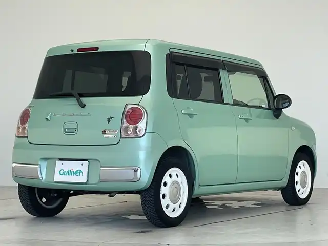 スズキ ラパン ショコラ G 愛知県 2015(平27)年 9.7万km Ｌグリーン 純正メモリナビ/ワンセグテレビ/バックカメラ/レザーシート/本革ステアリング/HIDヘッドライト/スマートキー/プッシュスタート/純正フロアマット/アルミホイール/パワーステアリング/パワーウィンドウ