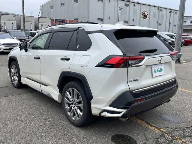 トヨタ ＲＡＶ４ G Zパッケージ 道央・札幌 2019(令1)年 7.5万km ホワイトパールクリスタルシャイン 4WD/トヨタセーフティセンス/MODELISTAエアロ/純正SDナビ/(AM/FM/CD/SD/フルセグ/Bluetooth)/バックモニター/前後ドライブレコーダー/デジタルインナーミラー/パワーバックドア/レーダークルーズコントロール/LEDオートライト/レザーシート/運転席パワーシート/前席シートヒーター/純正19インチアルミホイール/ルーフレール/スマートキー/ETC