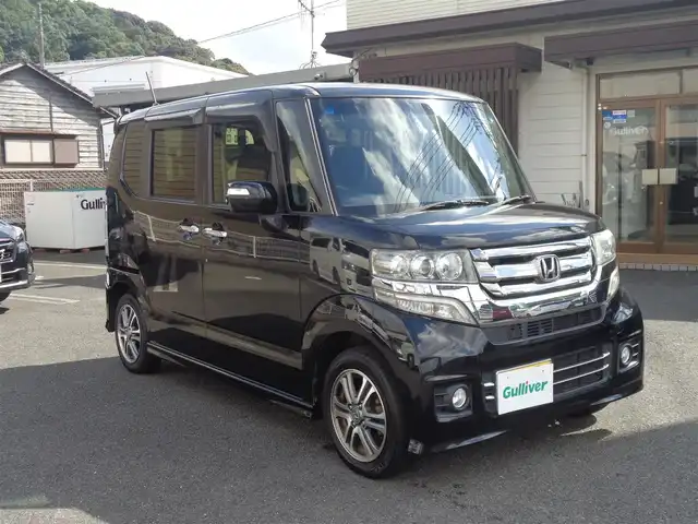 ホンダ Ｎ ＢＯＸ カスタム G Lパッケージ 鹿児島県 2017(平29)年 8.3万km クリスタルブラックパール カロッツェリアナビ　AVIC-RZ720/Bluetooth フルセグＴＶ/バックカメラ/パワースライドドア/ビルトインETC/純正HIDヘッドライト/スマートキー×2