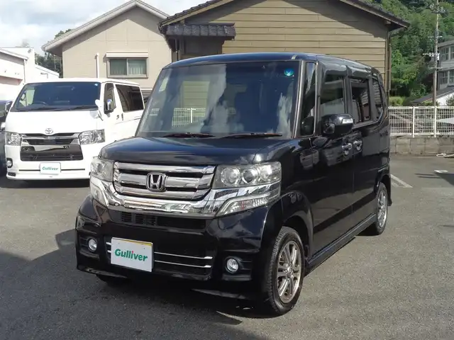 ホンダ Ｎ ＢＯＸ カスタム G Lパッケージ 鹿児島県 2017(平29)年 8.3万km クリスタルブラックパール カロッツェリアナビ　AVIC-RZ720/Bluetooth フルセグＴＶ/バックカメラ/パワースライドドア/ビルトインETC/純正HIDヘッドライト/スマートキー×2