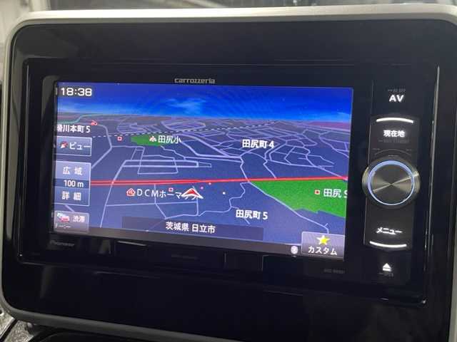 スズキ スペーシア カスタム HYBRID XS ターボ 茨城県 2018(平30)年 9.2万km ピュアホワイトパール/ブラック2トーン 社外ナビ　/-BT/TV/AM/FM/クルーズコントロール　/バックカメラ　/両側パワースライドドア　/ＥＴＣ　/ドライブレコーダー/アイドリングストップ　/D席シートヒーター　/コーナーセンサー　/オートライト　/衝突軽減システム　/盗難防止装置　/純正ＡＷ