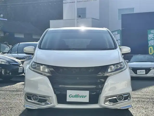 ホンダ オデッセイ アブソルート EX 熊本県 2014(平26)年 10.5万km ホワイトオーキッドパール 純正ナビ/【フルセグTV/Bluetooth/CD/DVD】/全方囲カメラ/バックカメラ/後席用モニター/両側パワースライドドア/クルーズコントロール/パドルシフト/アイドリングストップ/ビルトインETC/HDMI/社外18インチAW【RAYS】/TEIN車高調/電動格納ミラー/プッシュスタート/ステアリングスイッチ/本革巻きステアリング/純正フロアマット/純正ドアバイザー/横滑り防止/盗難防止装置/保証書/取扱説明書