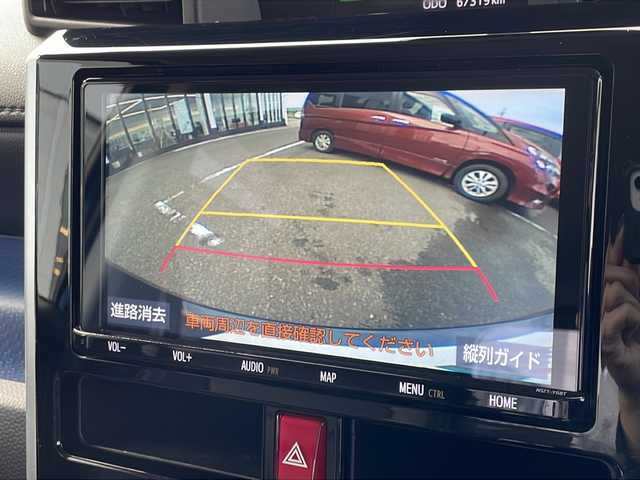 トヨタ ルーミー カスタムG 新潟県 2018(平30)年 6.8万km レーザーブルークリスタルシャイン 純正9インチナビ/(Bluetooth/AM/FM/CD/DVD)/フルセグTV/レーダークルーズコントロール/両側パワースライドドア/衝突軽減システム/バックカメラ/4WD/LEDヘッドライト/純正AW付タイヤ/純正フロアマット/コーナーセンサー/ETC/ステアリングスイッチ/レザー調シートカバー