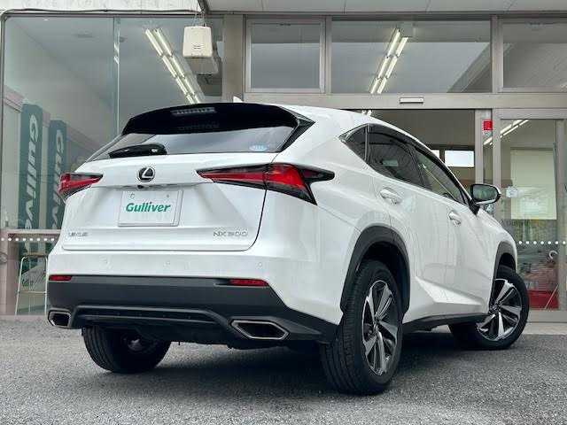 レクサス ＮＸ 300 バージョンL 埼玉県 2018(平30)年 3.3万km ソニッククォーツ Lexus Safety System+/・プリクラッシュセーフティシステム/・レーンディパーチャーアラート/・アダプティブハイビームシステム/・オートマチックハイビーム/・レーダークルーズコントロール/(全車速追従機能付)/パノラマルーフ/レザーシート/全席パワーシート(運転席メモリー付き)/全席シートヒーター(前席エアーシート)/ハンドルヒーター/前後クリアランスソナー/ブラインドスポットモニター/純正メモリナビ/Bluetooth/CD/SD/USB/AUX/フルセグTV/Miracast/フルセグTV/パノラミックビューモニター/バックカメラ/パドルシフト/前後ドライブレコーダー/ETC2.0/三眼LEDヘッドライト/保証書/取扱説明書/スペアキー