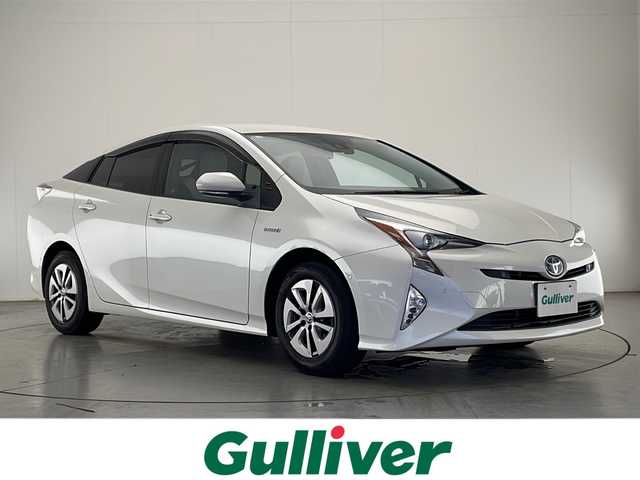 トヨタ プリウス A 宮崎県 2016(平28)年 6.2万km ホワイトパールクリスタルシャイン Toyota Safety Sense/〇プリクラシュセーフティ/〇レーンディパーチャーアラート/〇ブラインドスポットモニター/〇レーダークルーズコントロール/〇オートマチックハイビーム/〇パーキングアシスト/〇クリアランスソナー/純正7インチSDナビ/フルセグTV/CD/DVD/Bluetooth/バックカメラ/ヘッドライトアップディスプレイ/ビルトインETC/LEDヘッドライト/ドライブレコーダー/スマートキー×２/取扱説明書