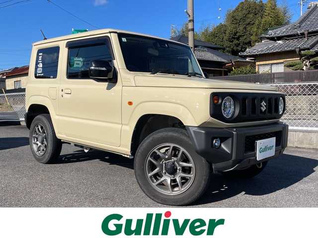 スズキ ジムニー XC 愛知県 2021(令3)年 3.2万km シフォンアイボリーM ・禁煙車/・デュアルカメラブレーキサポート/・車線逸脱警報/・横滑り防止装置/・前席シートヒーター/・背面タイヤ/・純正１６インチアルミ/・クルーズコントロール/・プッシュスタート/・電動格納ミラーウインカー/・新車保証書/・取扱説明書/・スペアキー