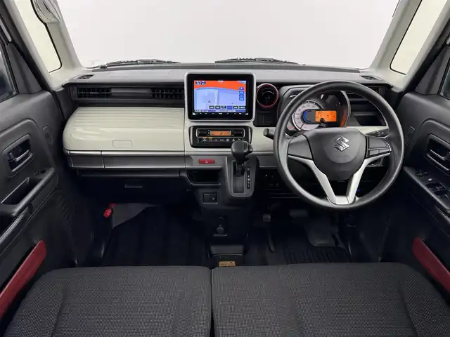 スズキ スペーシア HYBRID X 福岡県 2018(平30)年 1.5万km ピュアホワイトP 社外８型ナビ／フルセグＴＶ　/バックカメラ　/ＥＴＣ　/コーナーセンサー/衝突被害軽減ブレーキ　/レーンキープ　/アイドリングストップ　/電動格納式ドアミラー　/両側電動スライドドア　/シートヒーター　/レベライザー