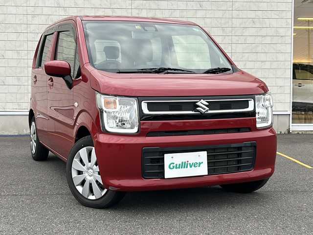 スズキ ワゴンＲ FA 茨城県 2020(令2)年 3万km フェニックスレッドパール デュアルセンサーブレーキサポート/社外SDナビ/　　BT/CD/DVD/フルセグ/ワンオーナー/純正14インチアルミホイール/コーナーセンサー/フロアマット/オートライト/ETC