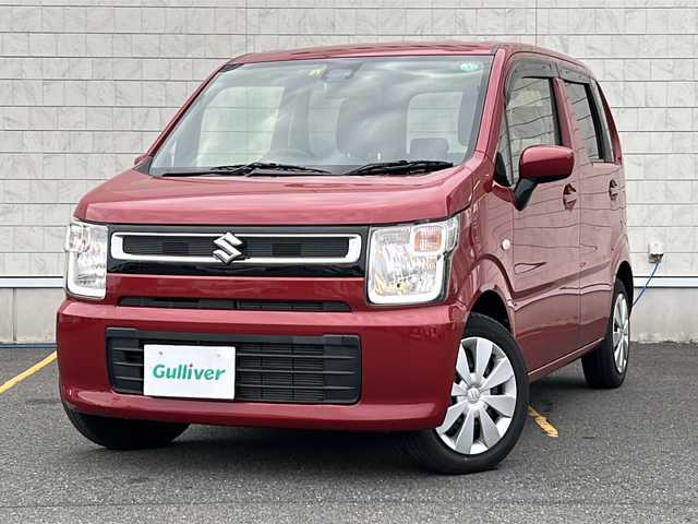 スズキ ワゴンＲ FA 茨城県 2020(令2)年 3万km フェニックスレッドパール デュアルセンサーブレーキサポート/社外SDナビ/　　BT/CD/DVD/フルセグ/ワンオーナー/純正14インチアルミホイール/コーナーセンサー/フロアマット/オートライト/ETC