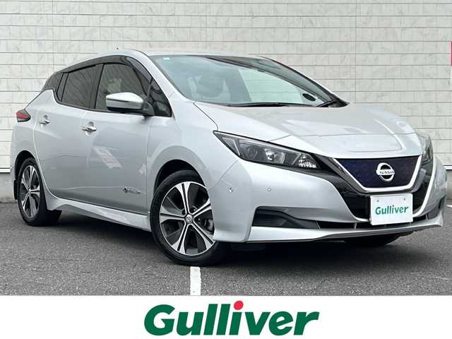 日産 リーフ X 栃木県 2018(平30)年 2.7万km ブリリアントシルバー 純正ナビ/ＴＶ視聴可/３６０°カメラ/デジタルインナーミラー/Ｂｌｕｅｔｏｏｔｈ/前後ドライブレコーダー/ＥＴＣ/クルーズコントロール/Ｅ－ｐｅｄａｌ/ＥＴＣ/パーキングアシスト/シートヒーター/ステアリングヒーター/純正フロアマット/ABS/横滑り防止機能/コーナーセンサー/レーンキープアシスト/盗難防止装置/衝突被害軽減システム